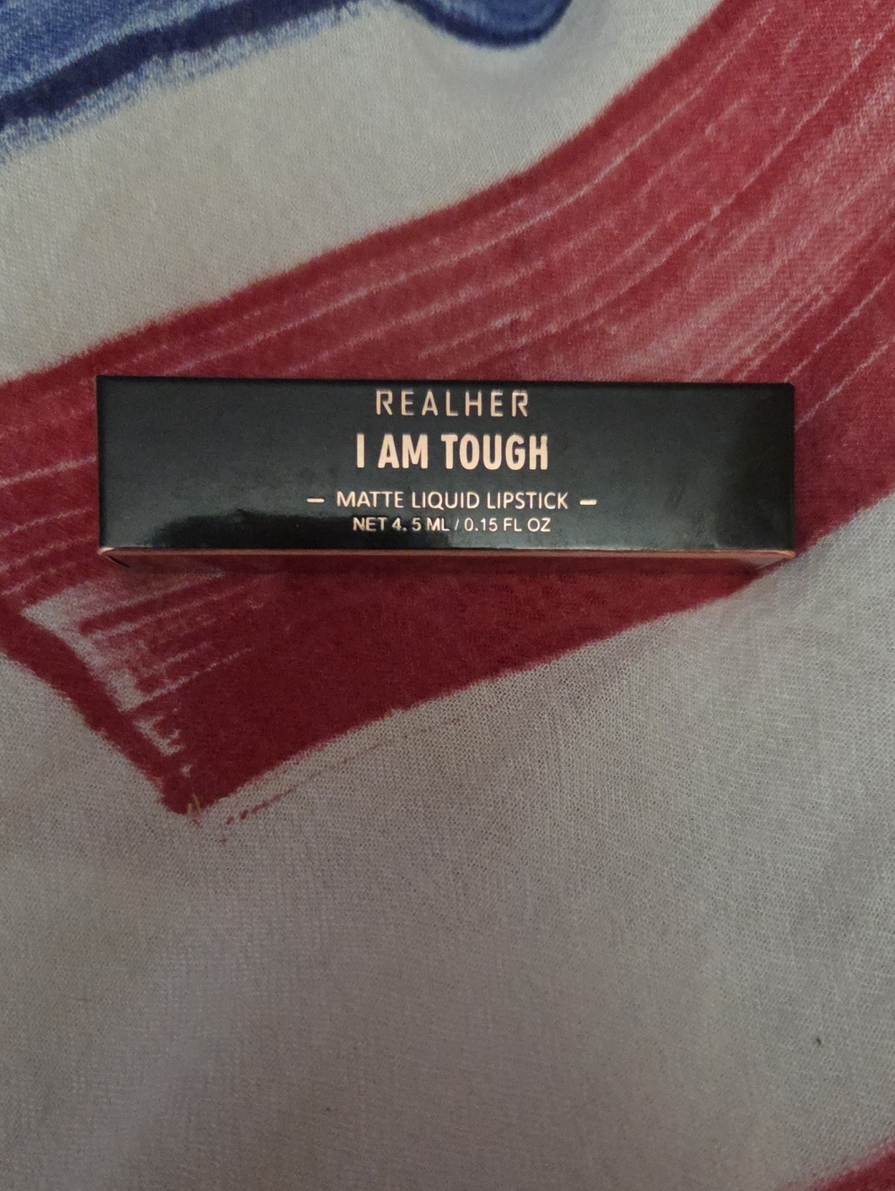 RealHer Matte Liquid Lipstick in Black & Rose Gold Accents NWOT